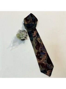 Cezani Abstract pattern silk tie